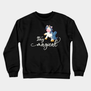 Christmas Unicorn: Stay Magical Crewneck Sweatshirt